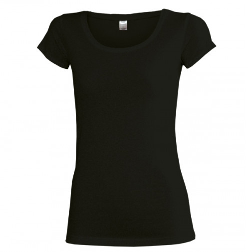 Dámské tričko, kulatý výstřih, KR, vel. M, černé