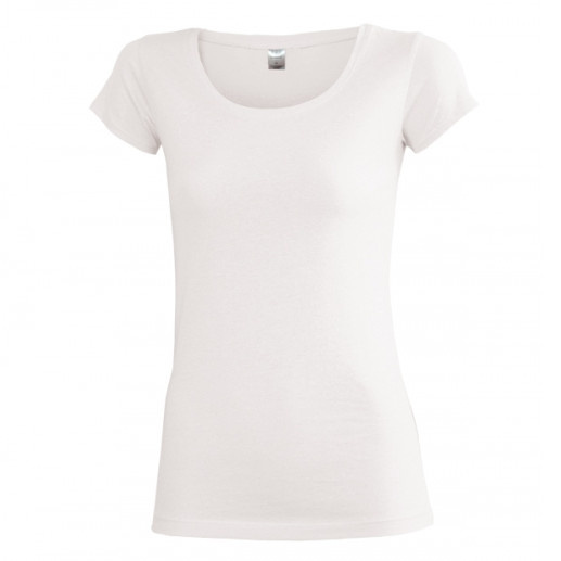 Dámské tričko, kulatý výstřih, KR, vel. XXL, bílé