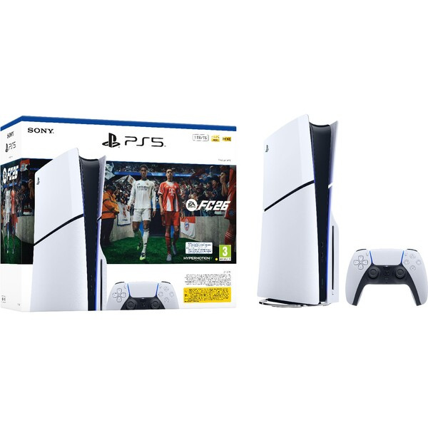 PlayStation 5 1TB + EA Sports FC 26 Bílá