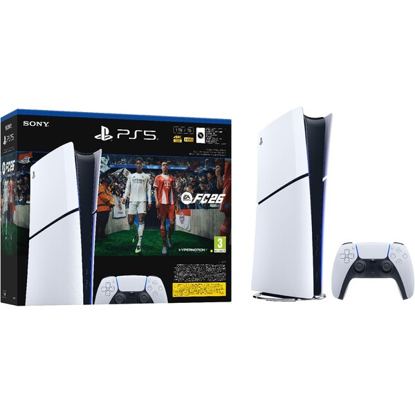 PlayStation 5 Digital Edition 825GB + EA Sports FC 26 Bílá