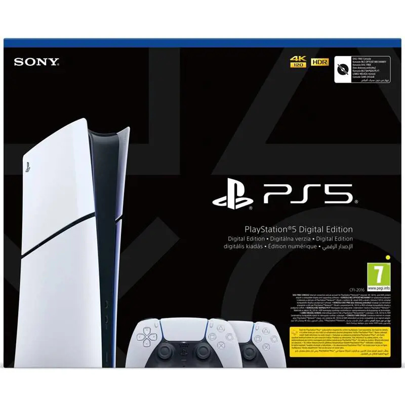 PlayStation 5 Digital Edition 825GB + DualSense Bílá
