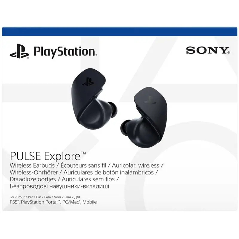 PlayStation Earbuds Pulse Explore bezdrátová sluchátka Midnight black