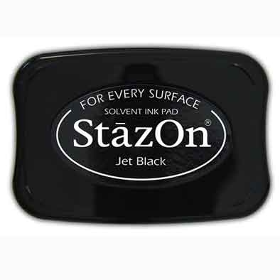 StazOn Razítkovací polštářek Stazon, permanentní - černý