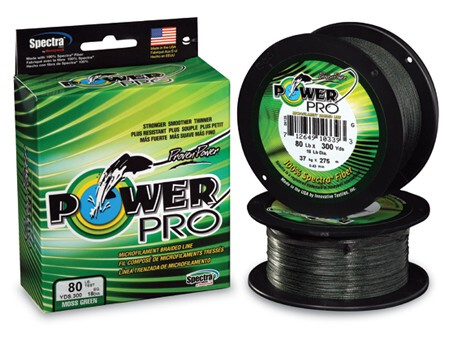 Power pro splétaná šňůra moss green 135 m - průměr 0,36 mm nosnost 30 kg