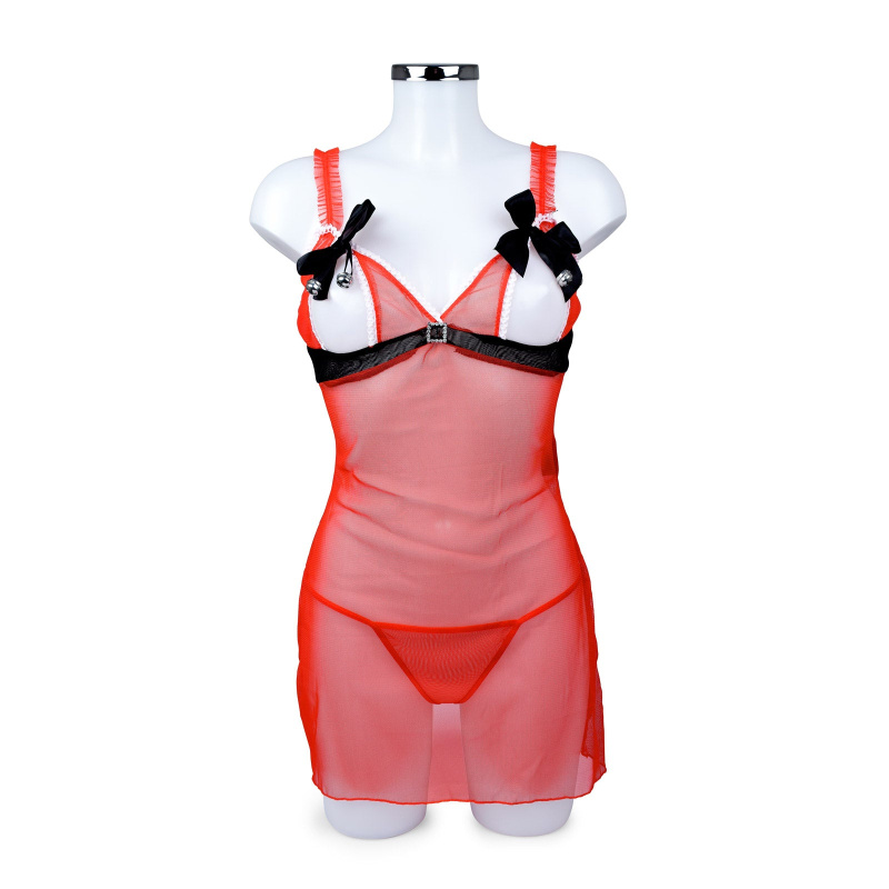 Košilka - Peek a boo Mesh Chemise