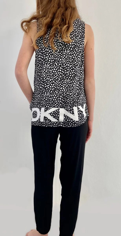 Dámský pohodlný dvoudílný set  YI2722537 - 001 Černo/bílá - DKNY S černobílá