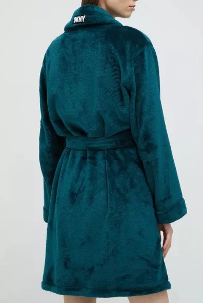 Dámský župan YI2122605F 370 tm. zelená - DKNY tmavě zelená L