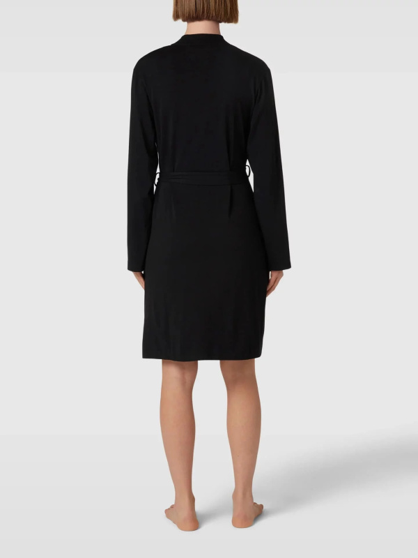 Krátký dámský župan YI2122635 001 černý - DKNY XS