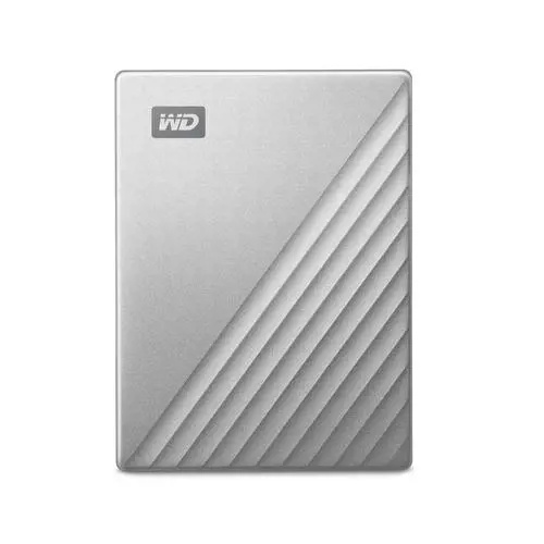 WD My Passport ULTRA 1TB USB-C Stříbrný externí 2,5" disk WDBC3C0010BSL-WESN Stříbrná