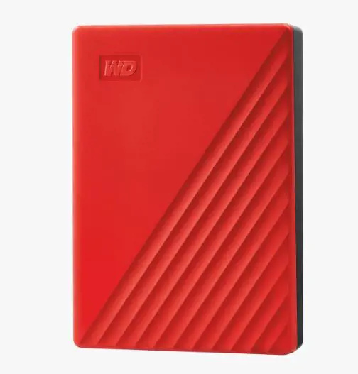 WD My Passport portable 4TB USB3.0 Červený 2,5" externí disk WDBPKJ0040BRD-WESN Červená