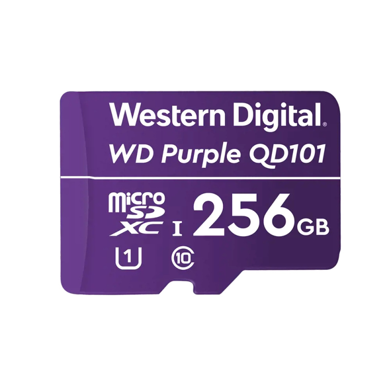WD MicroSDXC karta 256GB Purple WDD256G1P0C Class 10 (R:100/W:60 MB/s)