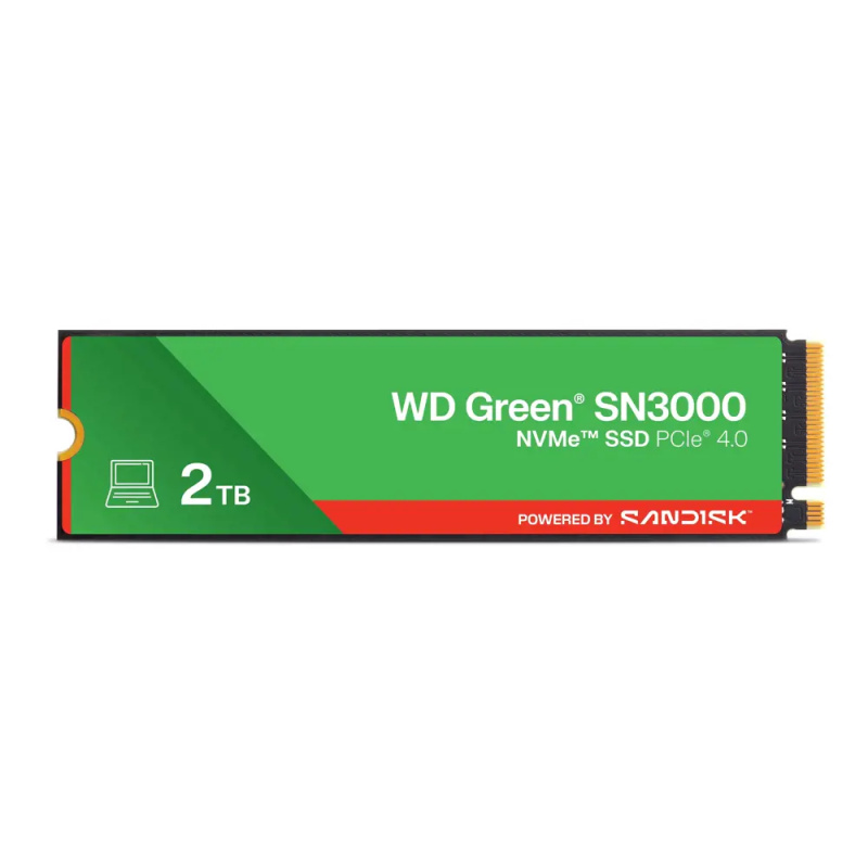 WD GREEN SSD 2TB SN3000 PCIe Gen4x4 M.2 2280 WDS200T4G0E