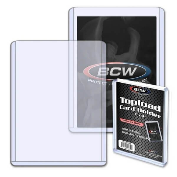 Toploader BCW 3x4 Thick Card Topload Holder 240 PT - 10 ks