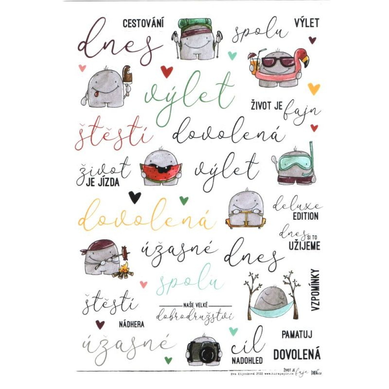Samolepky A5 - Cestování č.9