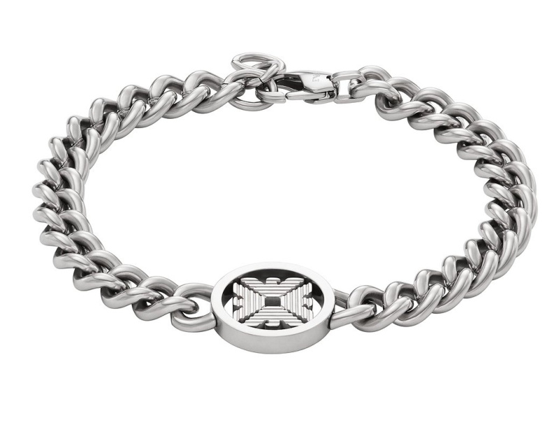 Emporio Armani Stylový pánský náramek z oceli EGS3041040