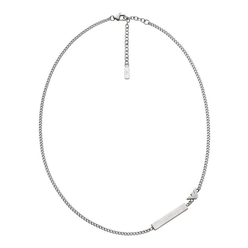 Emporio Armani Stylový ocelový náhrdelník pro muže EGS3309040