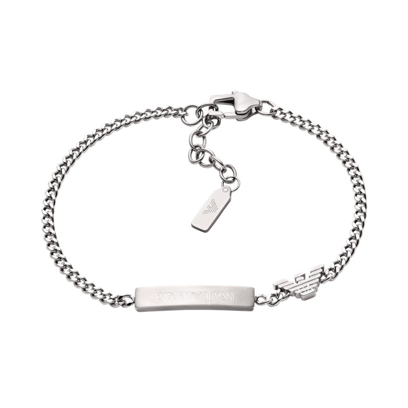 Emporio Armani Pánský elegantní náramek z oceli EGS3310040