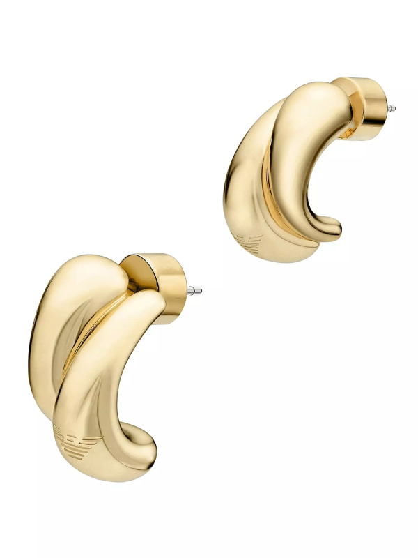 Emporio Armani Designové pozlacené náušnice EGS3339710