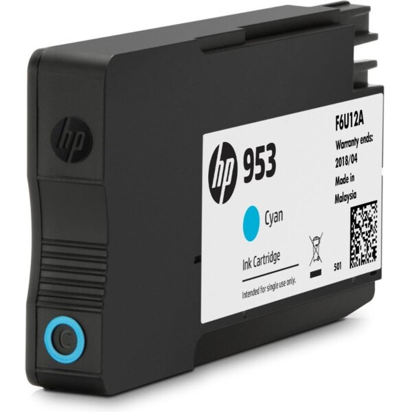 Kazeta inkoustová HP F6U12AE/953, azurová