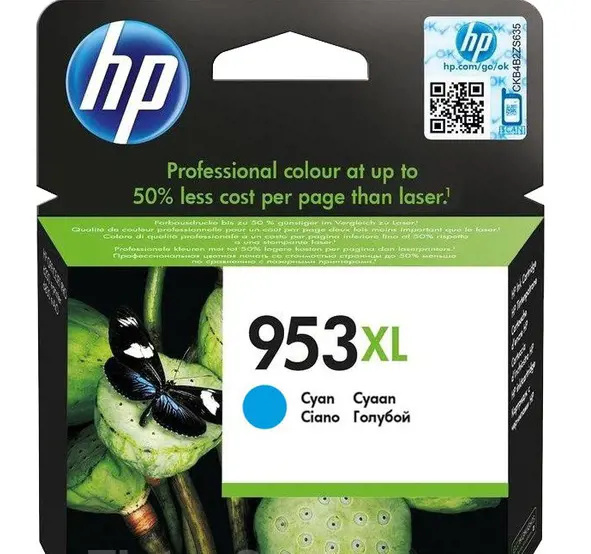 Cartridge HP F6U16AE/953XL - azurová