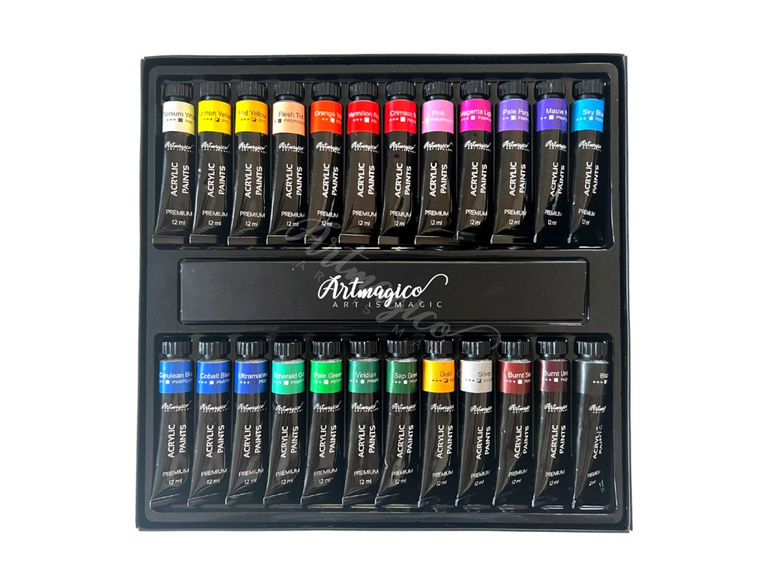 Akrylové barvy Artmagico - 12 ml × 24 ks