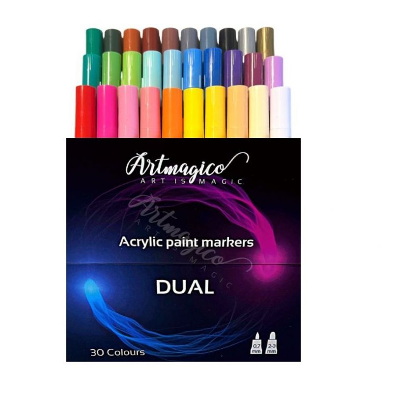 Akrylový fix DUAL Artmagico se dvěma hroty