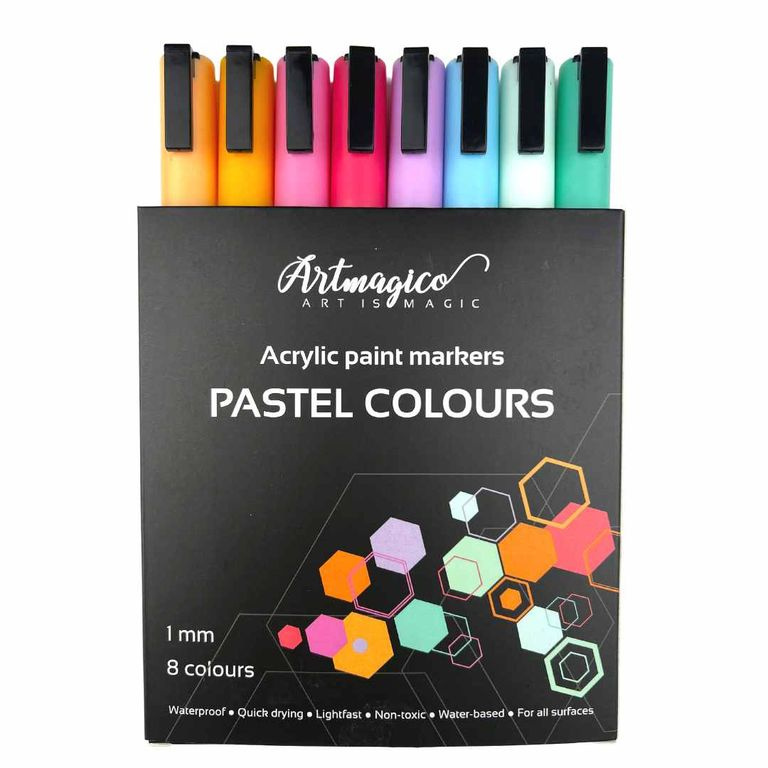 Akrylové popisovače Artmagico pastelové sada (8ks)