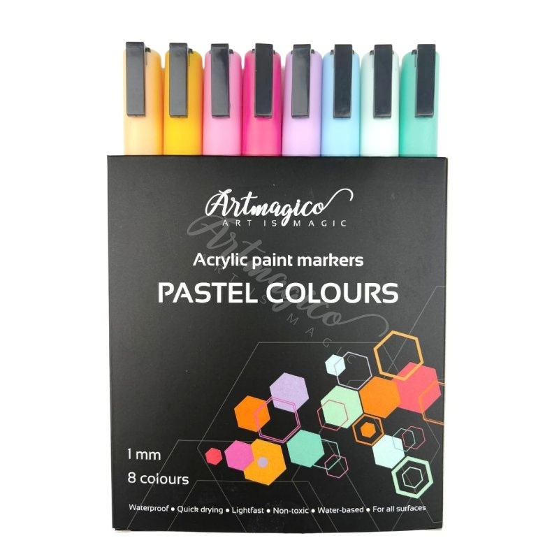 Akrylové popisovače Artmagico pastelové sada (8ks)