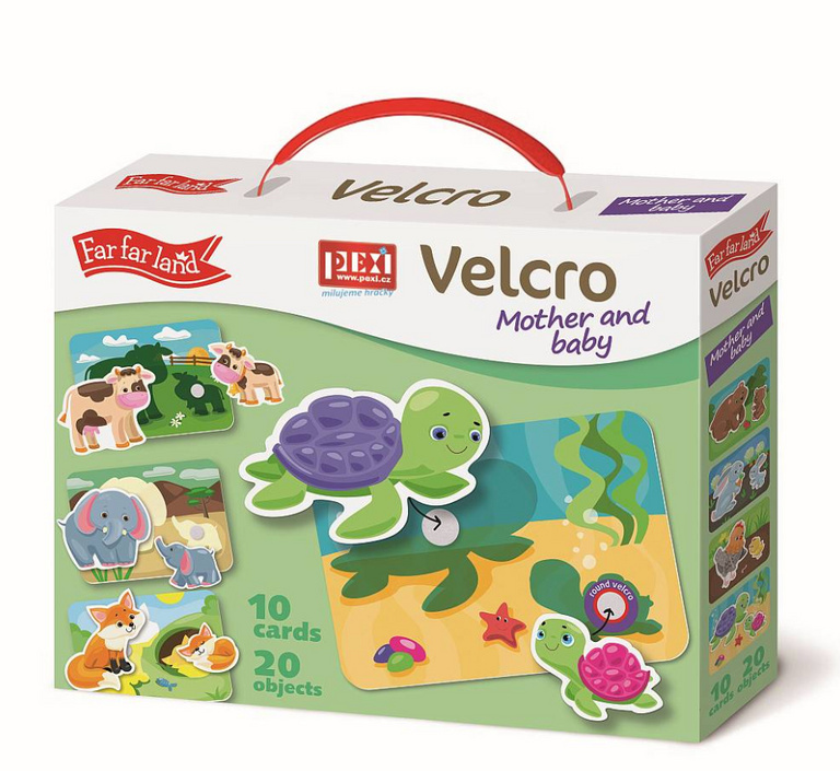 Máma a mimi (Mother and Baby) (PEXI Velcro skládačky) - hra z kategorie Vzdělávací hry