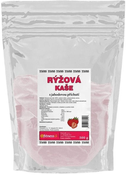 Titánus Rýžová kaše 500 g - jahoda