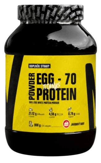 Titánus Egg Protein 70 900 g - jahodový dort