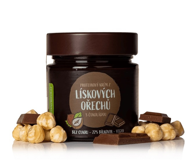 Natural Protein Lískooříškový krém s čokoládou, 250g