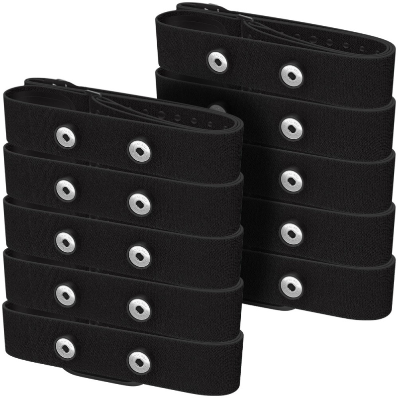 Polar Set 10ks hrudních pásů bez snímačů XS-S - černá