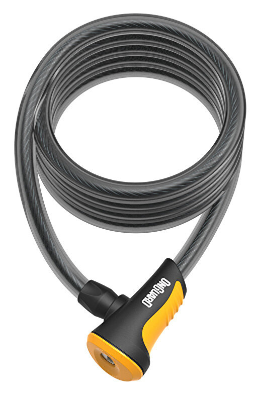 zámek ONGUARD lanko 1200x8 mm oranžový 2klíče Barva: Černá, Velikost: 1200