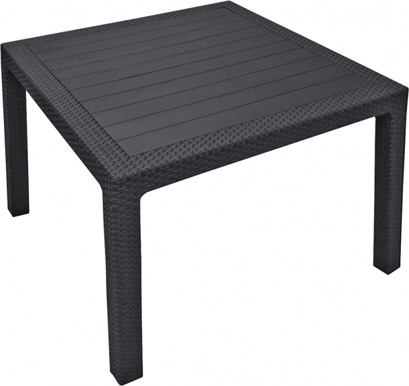 Jídelní stůl KETER Melody Quartet - 95 x 95 x 74,5 cm - antracit