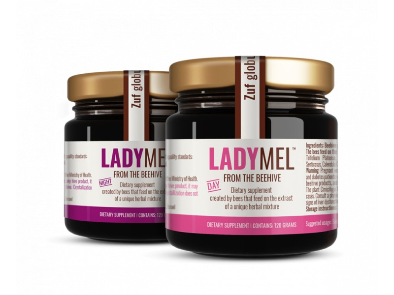 Zuf Globus LADYMEL, včelí med,  2x120g