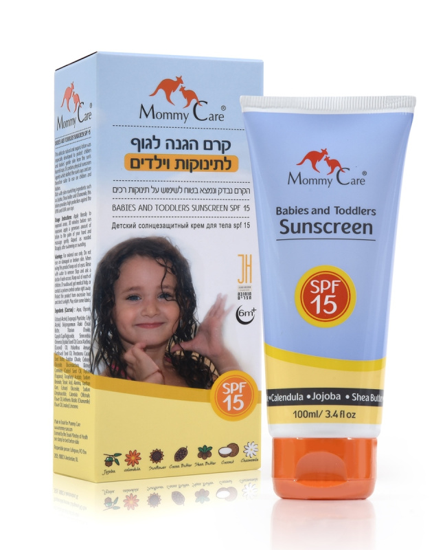 Mommy Care Minerální Opalovací krém pro Kojence a Děti SPF 15, 100 ml