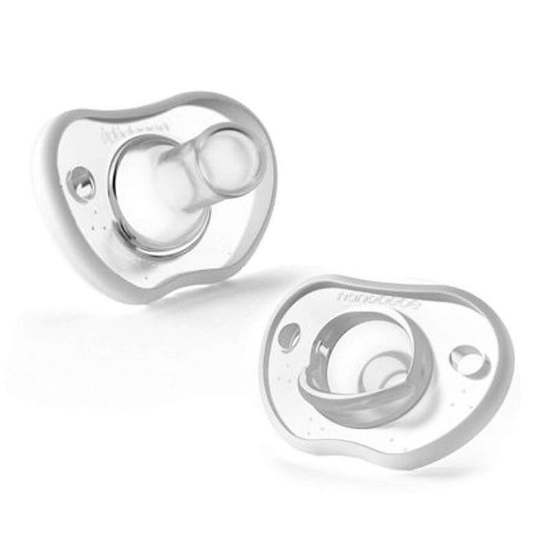 Nanobébé Flexy dudlík 3m+, 2ks - bílá