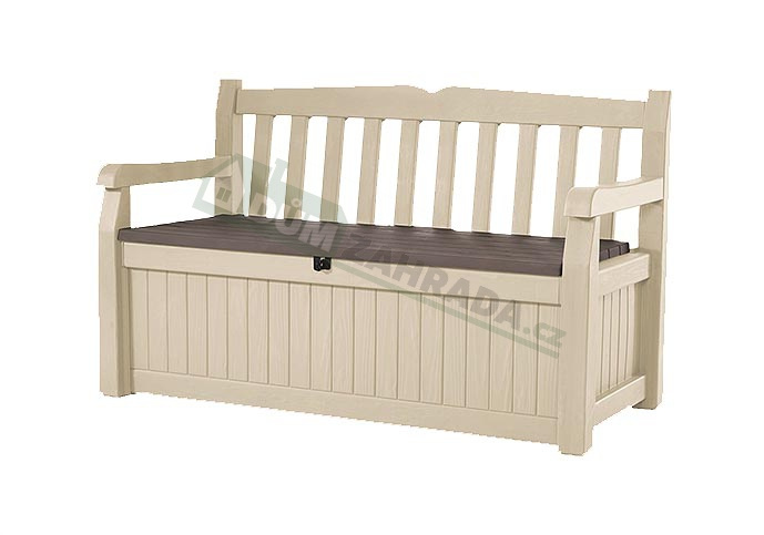 Zahradní lavice Keter Eden Garden Bench 265 L - 140 x 60 x 84 cm - Beige/brown