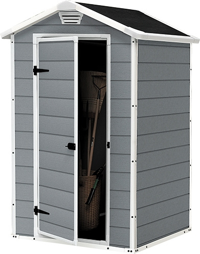Zahradní domek Keter Manor 4x3 - 128 x 94 x 196 cm - Grey