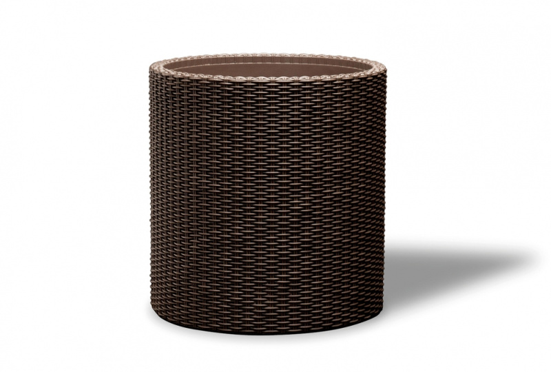 KETER Květináč Cylinder Planter M - hnědý
