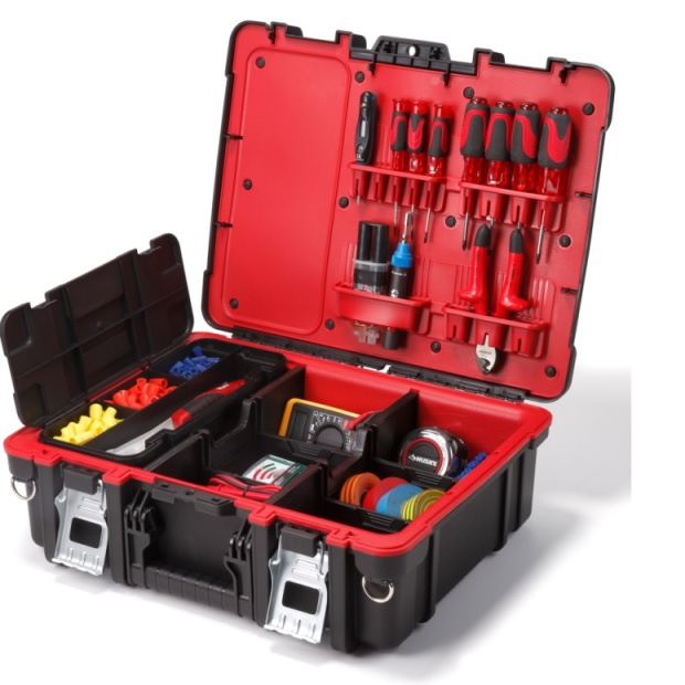 Kufr na nářadí 48x17x38 cm, modulární přihrádky, držák šroubováků - KETER Technician case