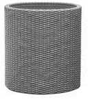 KETER Květináč Cylinder Planter M - Silver grey - šedý