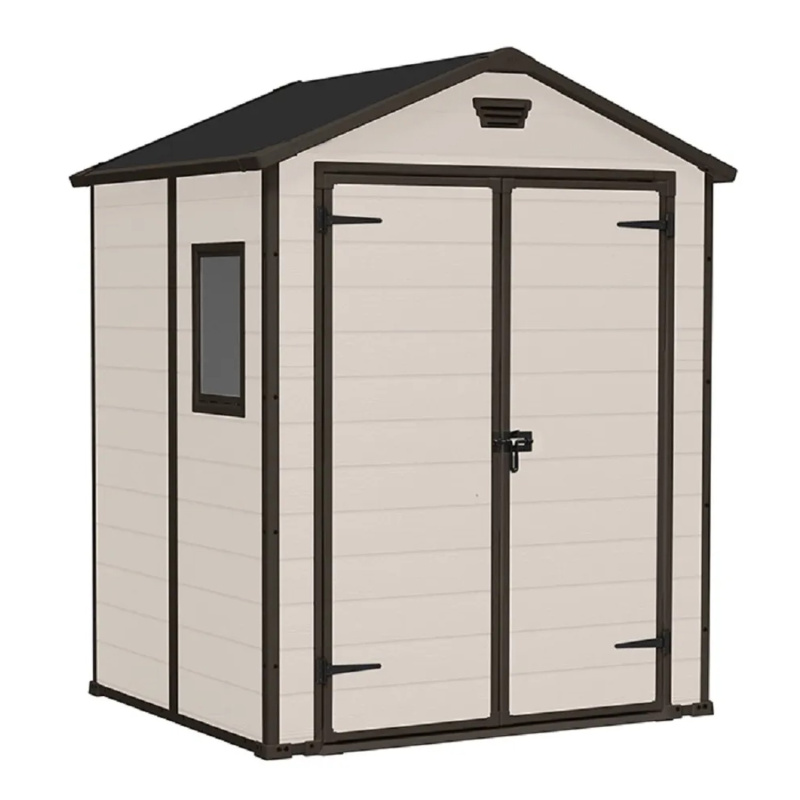 Zahradní domek Keter Manor 6x5 DD - 185 x 152 x 226 cm - Beige
