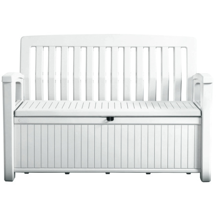 Zahradní lavice Keter Patio 227 L - 138,6 x 63,5 x 88 cm - bílá