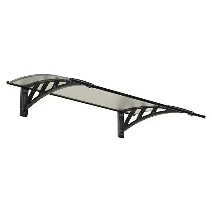 German Přístřešek nad vchodové dveře Canopy Apus / 119 x 76 x 25 cm / kov / polykarbonát / 60 kg/m² / antracitová/transparentní Varianta: ivi1