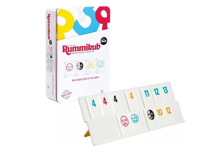 TMT Rummikub 3v1 cestovní hra v kovové krabičce