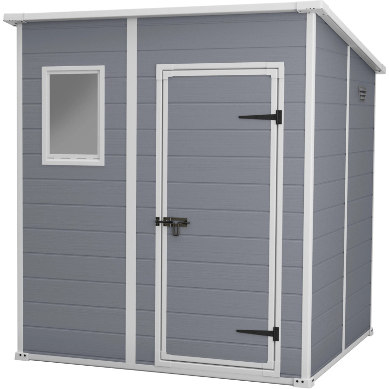 Zahradní domek Keter Manor Pent 6x6 - 185 x 185 x 200 cm - šedý