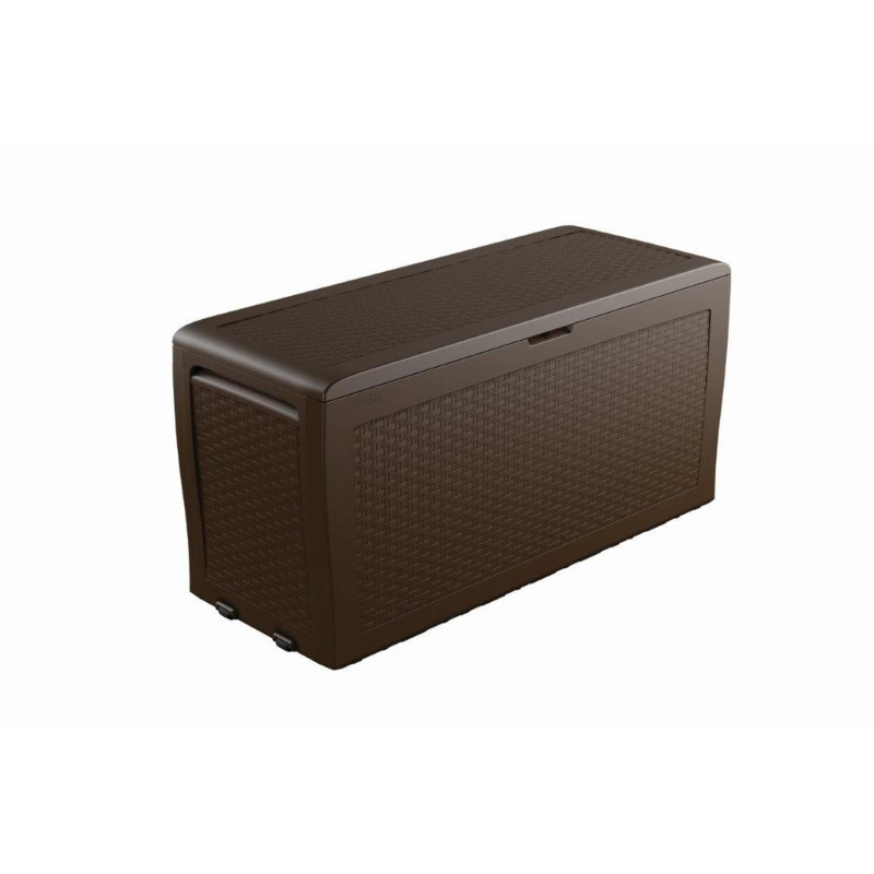 Zahradní úložný box Keter Samoa Rattan 270 L - 117 x 45 x 57 cm - Brown
