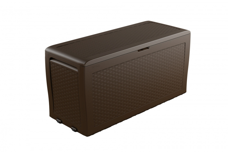 Zahradní úložný box Keter Samoa Rattan 270 L - 117 x 45 x 57 cm - Brown